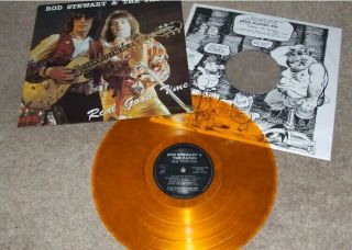 Rod Stewart & The Faces = Real Good Time Rare 1989 Gold Vinyl Swingin 