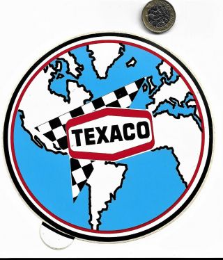 Rare Vintage Complete,  Backing Texaco World Racing Sticker F1 1970 