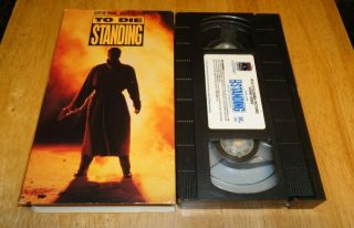 To Die Standing (vhs,  1991) Cliff De Young Rare Action Crime Non - Rental