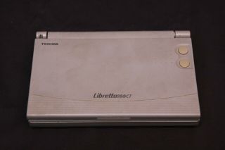 Rare Vintage Toshiba Libretto 100CT Mini Laptop Computer w/ Port Replicator 2