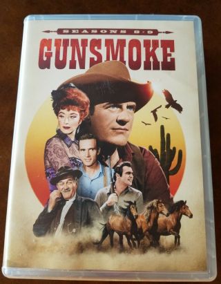 Gunsmoke Tv Show Seasons 8 - 9 Rare Dvd Set Oop; 20 Discs With 74 Episodes