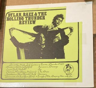 Bob Dylan Joan Baez Rolling Thunder Review Lp - Rare Splatter Vinyl Near
