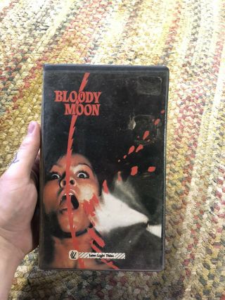 Bloody Moon Vhs Insanely Rare Inter - Light Video Horror Cult Classic Pal