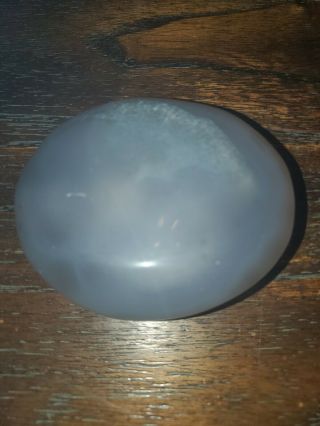 Rare Large Agate Enhydro With Moving Bubble 85 X 71.  4 X 34mm,  285g