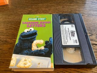 Sesame Street - Learning About Letters (vhs,  1996) Rare Kids Us Ship