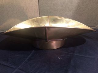 Antique Brass Oval Footed Pan For Country Candy Store Scale