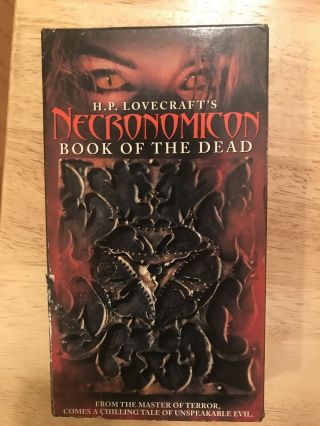 H.  P.  Lovecraft’s Necromomicon Book Of The Dead Vhs 1996 Cult Horror Rare
