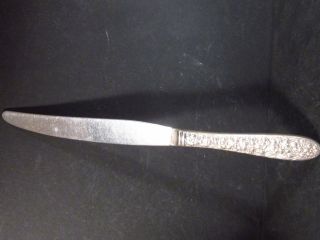 Silverplate National Silver Co.  Narcissus Modern Blade Knife 9 3/8 " No Mono