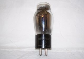 Tung - Sol Type 26 Antique Radio Triode Tube,  Great,  St,  Engraved Base