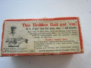 Vintage Heddon Box Only 9439 Xrg River Runt