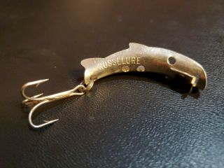 Vintage Russellure No 1 1/2 Fishing Lure Silver