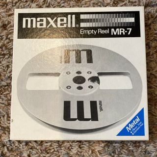 Rare Vintage Maxell Metal Reel Mr - 7 Reel To Reel Tape Recording Take Up