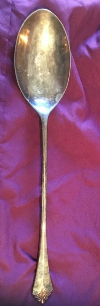 Vintage Silverplate Serving Spoon,  13 " Unbranded