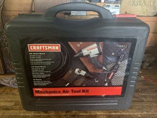 Craftsman 10 Pc Air Tool Set 16852 Impact Wrench,  Ratchet Wrench Rarely.