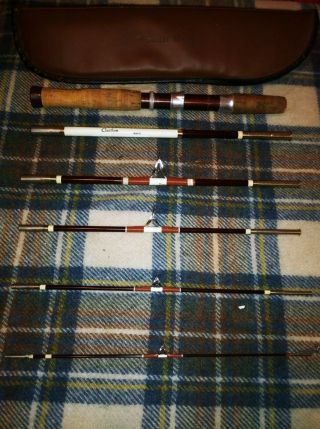 Rare Vintage South Bend 6ft,  6pc Fishing Pole With Case