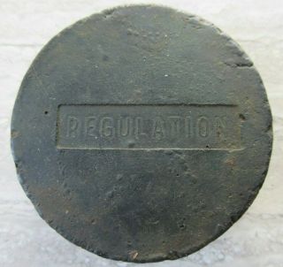 Rare Antique Stamped Regulation Sharp Edge Hockey Puck 1920 