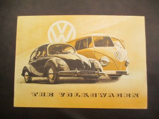 Very Rare Original1951 The Volkswagen Factory Brochure