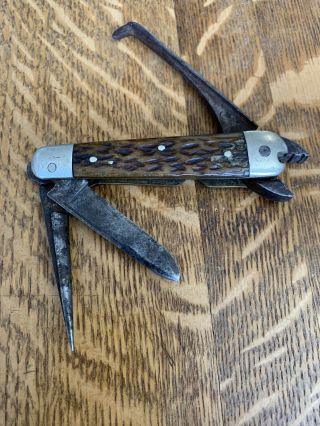 Rare Barnett Tool Co.  Combination Knife and Pliers,  Lewis Patent 1900 2