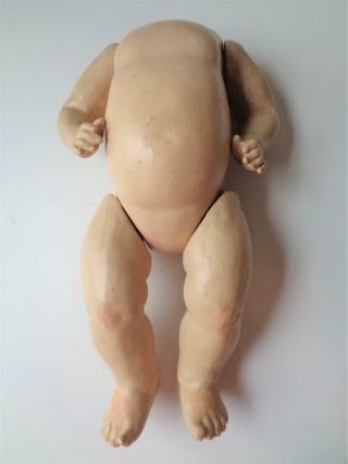 Antique Composition Doll Body For German Or French Bisque Character Toddler Baby