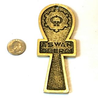 Aswan Oberoi Hotel Key Ring Chain Part,  Vintage Keychain Part Room 402,  Rare