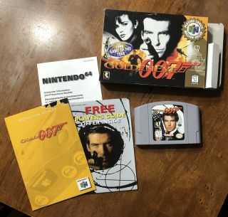 Near Goldeneye 007 Nintendo 64 N64 Video Game Complete Cib Rare Read