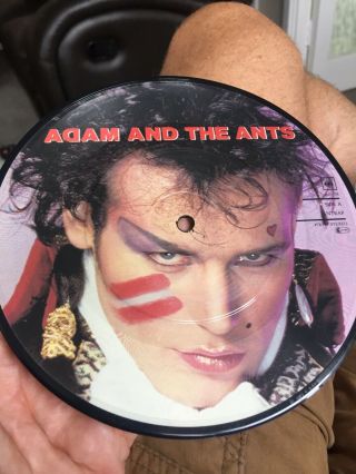 Adam And The Ants Ant Rap Picture Disk 7” Rare Vinyl