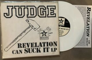 Judge - Revelation Can Suck It - 10 " White Vinyl Rev - 1 Rare