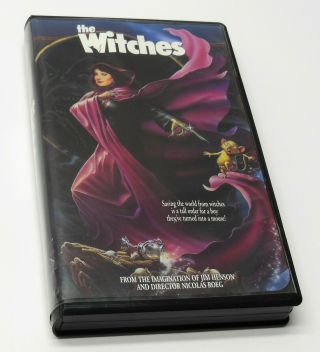 The Witches 1990 Vhs Hard Black Clamshell Rare Oop Jim Henson Roald Dahl