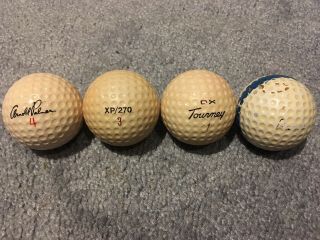 Vintage Golf Balls (arnold Palmer,  Macgregor,  Range)