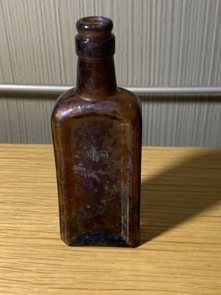 Antique Bottle The Piso Company Hazeltine & Co Amber