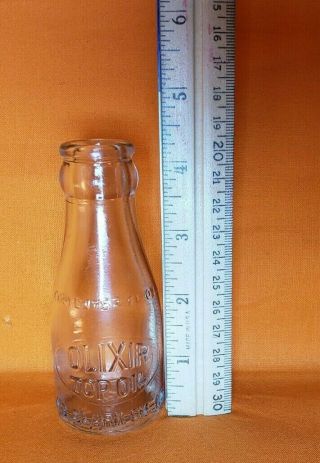 Antique Olixir Top Oil J.  B.  Clark Oil Co 2 Oz Antique Glass Bottle