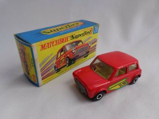 Vintage Matchbox Lesney Superfast 29 Racing Mini Rare Red Tp Issue Vnmint Boxed