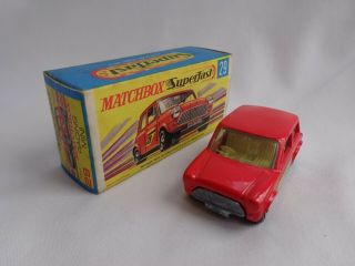 Vintage Matchbox Lesney Superfast 29 Racing Mini RARE RED TP ISSUE VNMINT BOXED 3