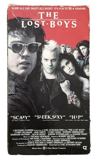 The Lost Boys Rare Wb Case 1987 Vhs Vampire Cult Horror Corey Feldman Haim Inxs
