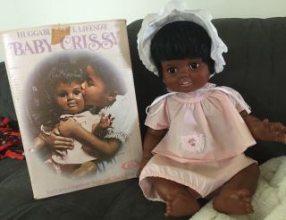 1973 Ideal Baby Crissy Doll African American Black 24” W/ Rare Box 1st Edition