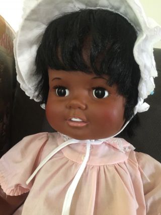 1973 Ideal Baby Crissy Doll African American Black 24” W/ RARE BOX 1st Edition 2