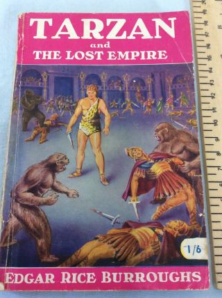 Tarzan And The Lost Empire By Edgar Rice Burroughs Paperback Rare Cover
