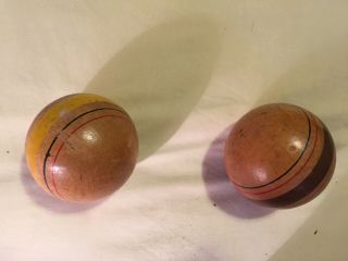 Antique Croquet Balls 3 1/2 Inch