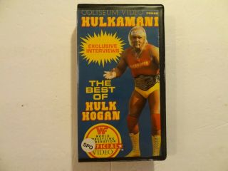 Vhs - Wwf Hulkamania - The Best Of Hulk Hogan - Rare Coliseum Video Clamshell