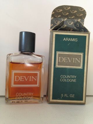 Vintage Aramis Devin Country Cologne.  5 Fl Oz 90 Full Ny Ny