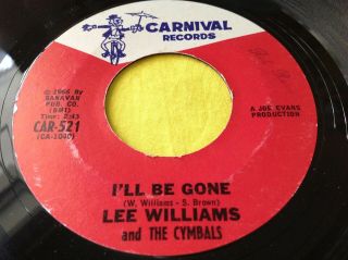 Rare Northern Soul 45 : Lee Williams And The Cymbals I 