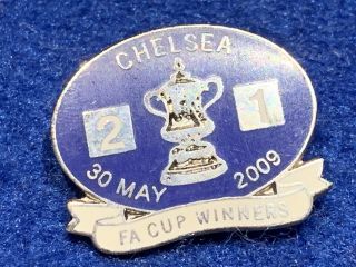 Chelsea Fc - May 2009 Fa Cup Winners Rare Enamel Pin Badge - Not Avail Anywhere