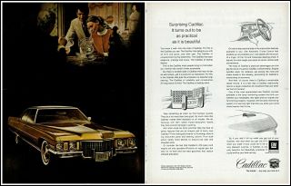 1971 Cadillac Sedan Deville Car Couple Antique Shop Vintage Photo Print Ad Adl9