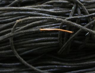 235 Rare Western Electric 18ga Wax Copper Wire 2.  7meter 1pcs