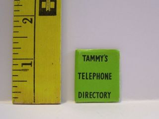 Vintage Ideal Tammy Telephone Directory 9184 1960 