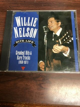 Willie Nelson ‎cd Nite Life Greatest Hits And Rare Tracks (1959 - 1971)