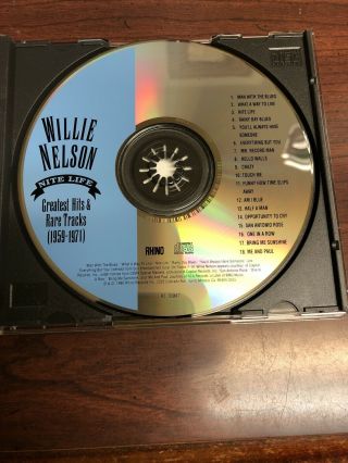 Willie Nelson ‎CD Nite Life Greatest Hits And Rare Tracks (1959 - 1971) 3