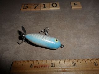 T5710 F HEDDON TINY TORPEDO FISHING LURE BLUE SHORE MINNOW 3