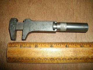 T478 Antique 5 " Adjustable Monkey Bicycle Wrench Marked With A G & 1892 Patent