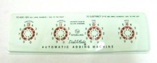 Vintage Sterling Dial - A - Matic Automatic Adding Machine – No Box,  No Stylus – Euc